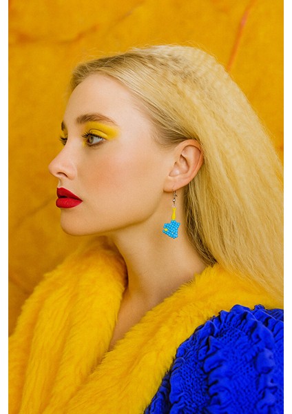 Mavi Kalp Boncuk Küpe – Aşkın Enerjisi El Yapımı fırsatları