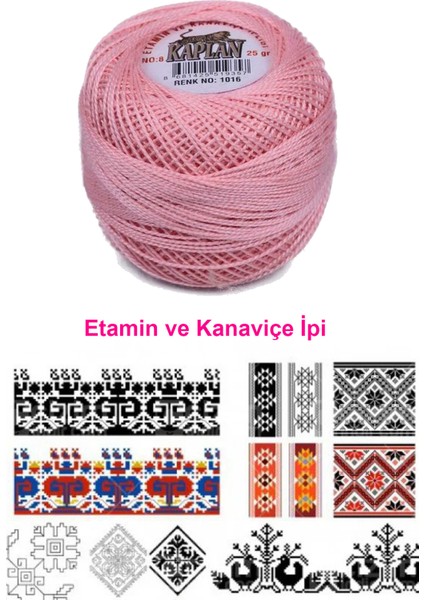 Kaplan Etamin ve Kanaviçe Ipi 8 No Kod/renk: 1016 - Royaleks fiyatları