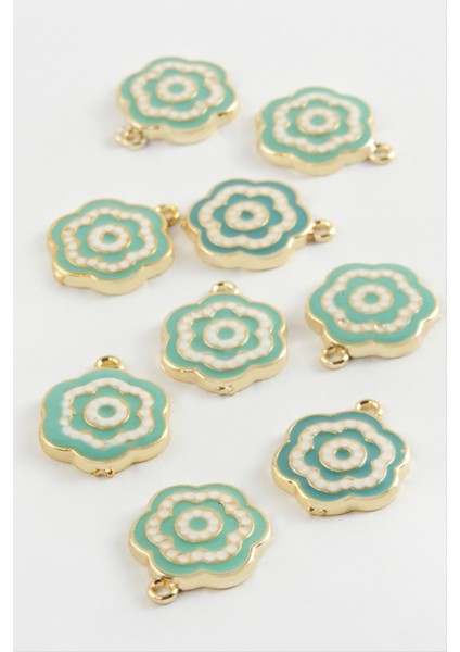 Çiçek Çift Kulplu Mineli Bileklik ve Kolye Ucu Aparatı 1 Adet