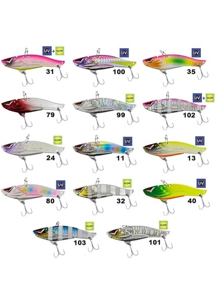 Zero Arise Steel-B 82S 82MM 29GR Vibrasyon Jig Yem