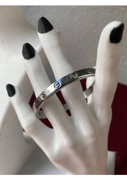 Kararmaz Çelik Kelepçe Gümüş Bileklik fırsatları