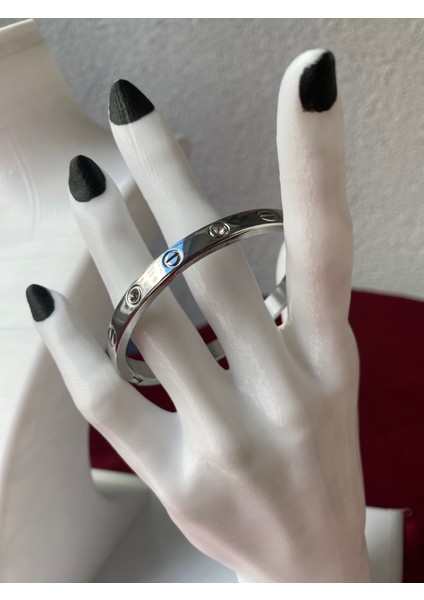 Kararmaz Çelik Kelepçe Gümüş Bileklik indirimleri