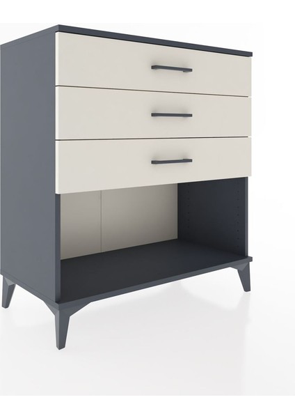 Hyperion Şifonyer 3 Çekmeceli 88X44X96 Antrasit-Aytaşı fiyatları