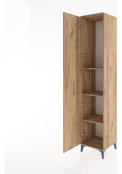 Hyperion Dolap 3 Raflı Tek Kapaklı 44X44X221 Çam-Çam fırsatları