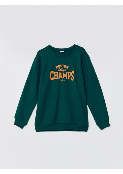 Yeni Sezon Bisiklet Yaka Erkek Çocuk Sweatshirt modelleri