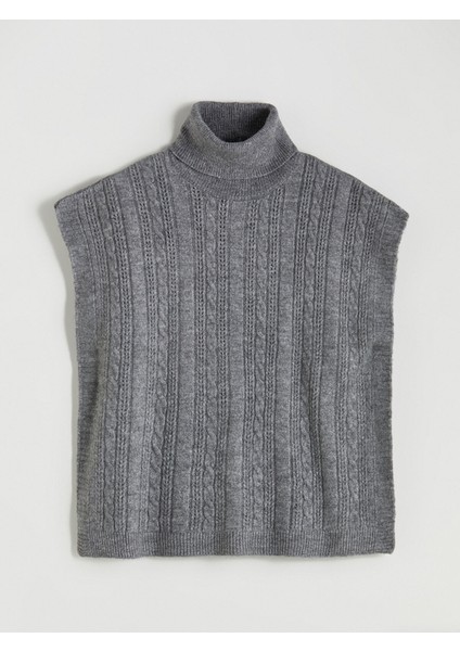 Yeni Sezon Balıkçı Yaka Ajurlu Kadın Triko Süveter indirimleri