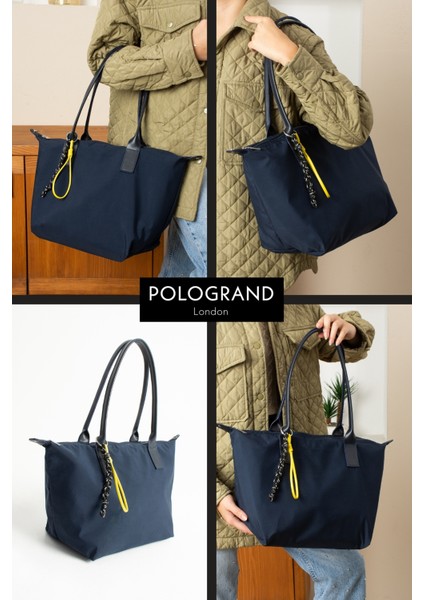 Orijinal Geniş Hacimli Su Geçirmez Paraşüt Kumaş Shopper Trend ve Şık Büyük Boy Omuz ve Kol Çantası fiyatları