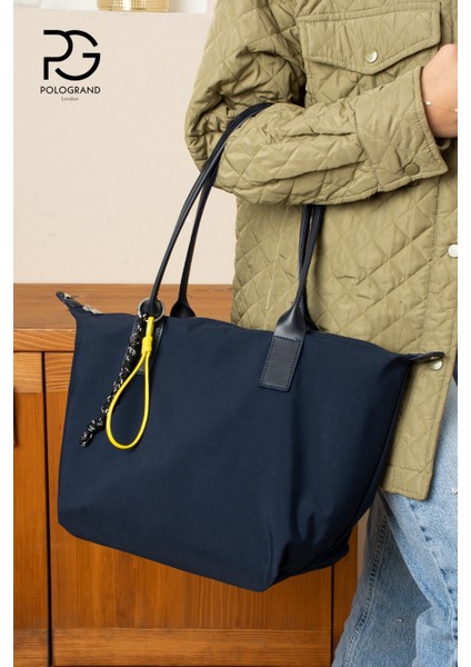 Orijinal Geniş Hacimli Su Geçirmez Paraşüt Kumaş Shopper Trend ve Şık Büyük Boy Omuz ve Kol Çantası indirimleri