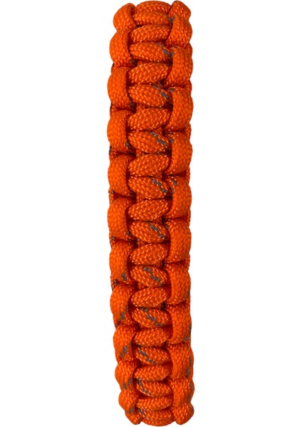 Turuncu Üstü Gri Noktalı Paracord Bileklik