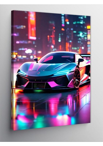 Kanvas Tablo Fütüristik Araba 100 x 140 CNVSDKEY-125063-100-140