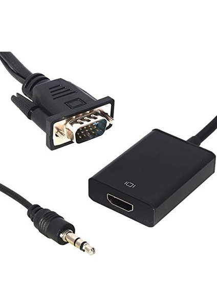 18637 1 Pm 18637 VGA Erkek To HDMI Dişi Dönüştürücü Kablo