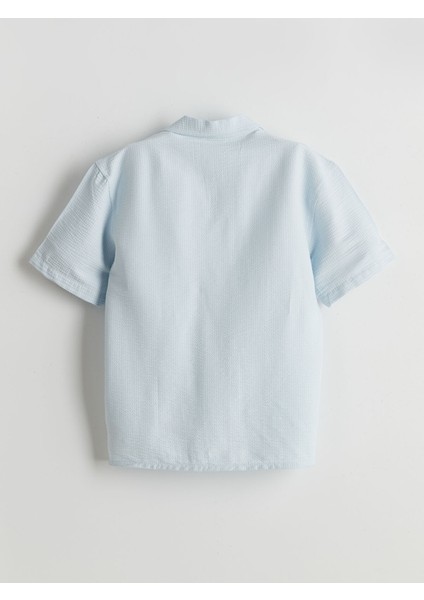 Yeni Sezon Kısa Kollu Dokulu Erkek Çocuk Gömlek fiyatları