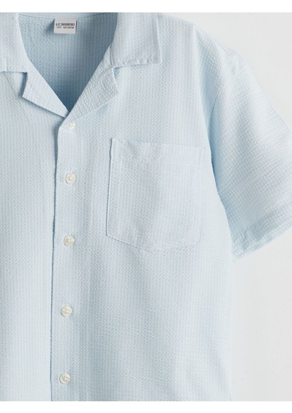 Yeni Sezon Kısa Kollu Dokulu Erkek Çocuk Gömlek modelleri