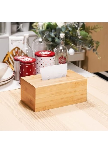 Çok Amaçlı Bambu Peçetelik ve Düzenleme Kutusu 25X14X7,5 cm fiyatları