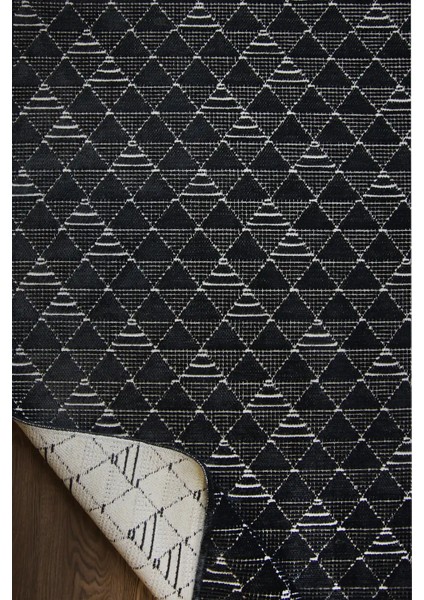 Munera Modern Antrasit Yıkanabilir Polyester,pamuk Makine Halısı fırsatları