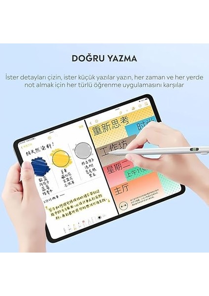 IPAD(2018-2024) Için Stylus,ipad Pro 11/13INÇ M4,ipad Air 11/13 Inç M2,IPAD10/9/8/7/6,IPAD Air 5/4/3,ipad Pro 11/12.9",ipad Mini 6/5 Için Eğim Sensörlü Avuç Içi Reddi Aktif Stylus fiyatları