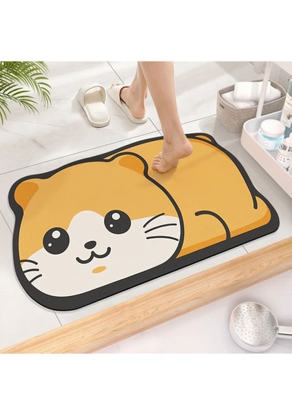 Sevimli Kedili Su Emici Banyo Paspası, Klozet Önü ve Duş Alanı Halısı fiyatları