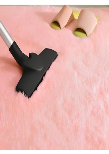 Yumuşak Dokulu Tüylü Makinede Yıkanabilir Kaymaz Taban Peluş Halı, Pembe modelleri