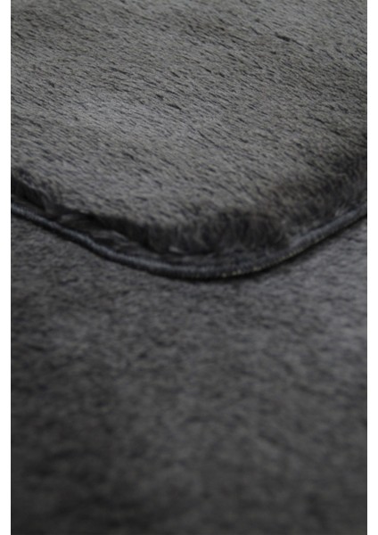 Yumuşak Peluş Banyo Halısı Klozet Takımı, 80X50 ve 50X40 Cm, Antrasit, Yıkanabilir fırsatları