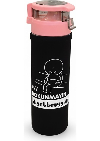 Kılıflı 550 cc Cam Motivasyon Sporcu ve Diyet Matarası – Sağlıklı ve Şık Tasarım | Yerli Üretim fırsatları