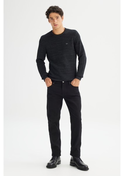 Regular Fit Normal Kesim Bisiklet Yaka Antrasit Triko Kazak fiyatları