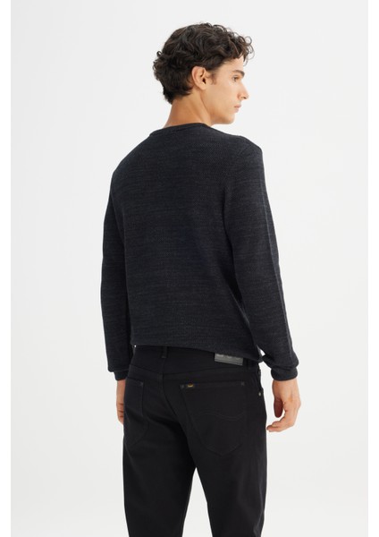 Regular Fit Normal Kesim Bisiklet Yaka Antrasit Triko Kazak indirimleri