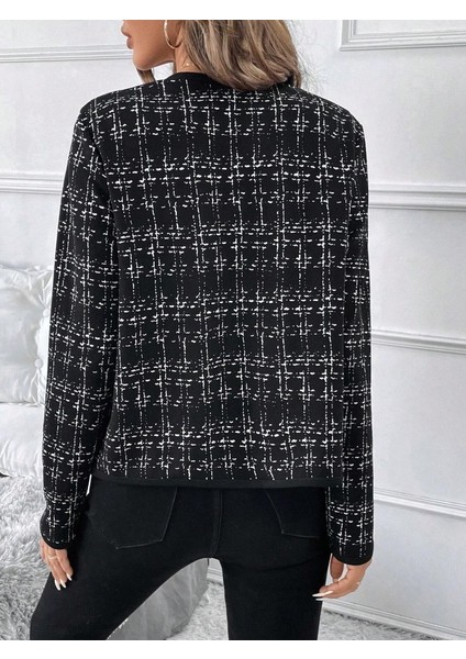 Kadın Uzun Kollu Önü Açık Şanel Kısa Ceket indirimleri