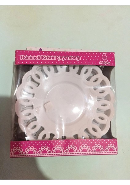 Çay Tabağı Kırılmaz 6 Adet