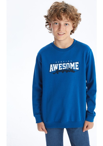 Yeni Sezon Bisiklet Yaka Erkek Çocuk Sweatshirt