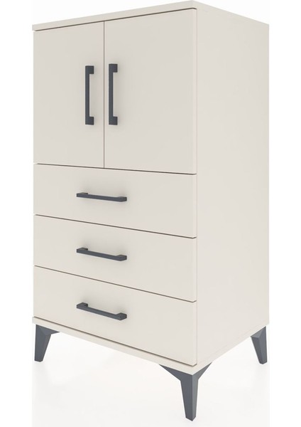 Hyperion Komodin 2 Raflı 3 Çekmeceli 2 Kapaklı 60X44X106 Aytaşı-Aytaşı modelleri