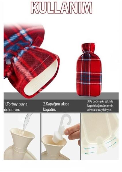 Sıcak Su Torbası 1 Adet 2 Litre Renkli Polar Yıkanabilir Kılıflı Su Torbası Karın Bel Ayak Ağrı Kauçuk Sevimli fırsatları