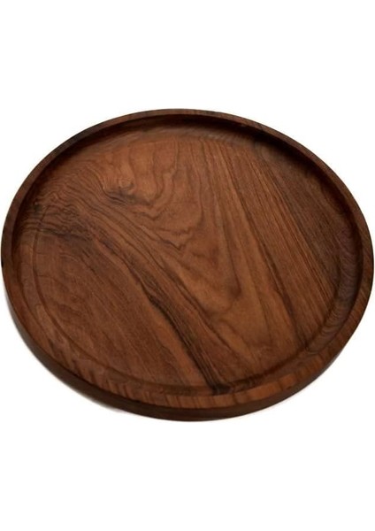 Yuvarlak Ahşap Tepsi