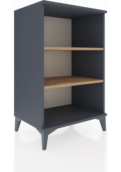 Hyperion Komodin 2 Raflı 60X44X96 Antrasit-Çam fiyatları