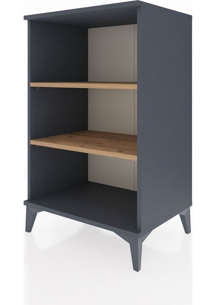 Hyperion Komodin 2 Raflı 60X44X96 Antrasit-Çam modelleri