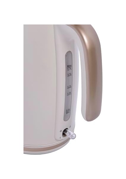 Gem Pearl 1,7 L Su Isıtıcı – 2200 W Paslanmaz Çelik Gövde | Vanilya Krem fiyatları