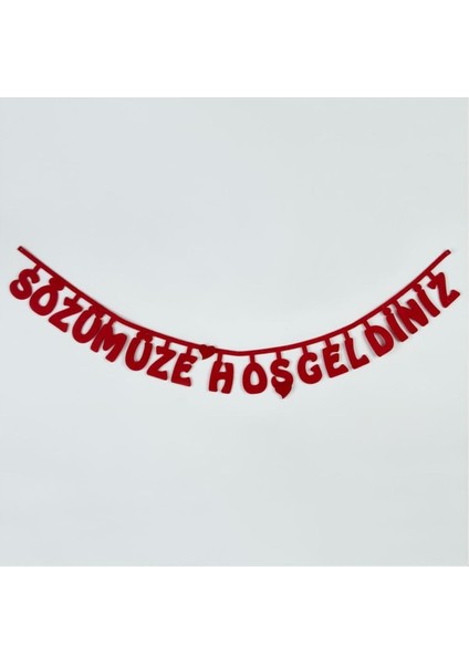 Sözümüze Hoşgeldiniz Keçe Yazı