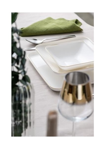 Istanbul Nadide 18 Parça Kare Yemek Takımı modelleri