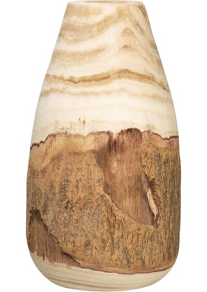 Co-Op 33 cm H Oyma Paulownia Ahşap Canlı Kenar (Her Biri Değişecektir), 32 Cm,