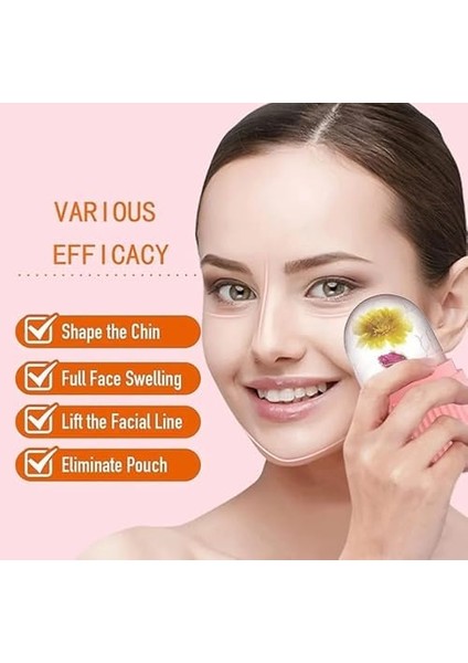 Silikon Buz Küpü Rulo: Yüz, Göz ve Boyun Masajı Için Cilt Bakım Aracı, Göz Torbalarını Giderici modelleri