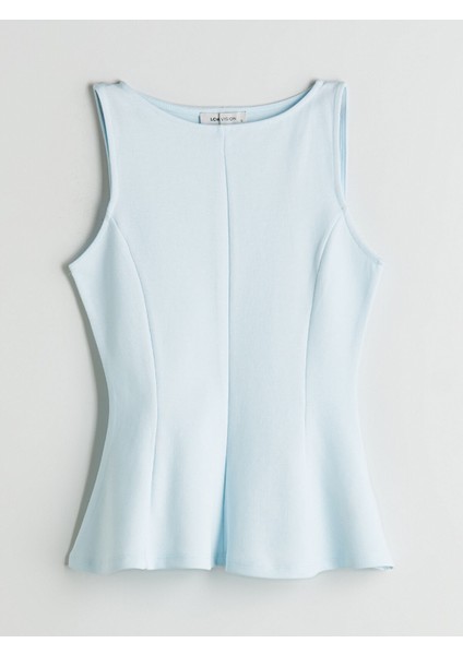 Yeni Sezon Bisiklet Yaka Peplum Bluz indirimleri