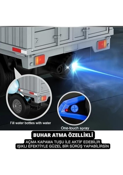Kumandalı Rc Kamyonet,yük Taşıma Aracı,sesli,ışıklı,şarjlı,(Pil Hediyeli),2.4 Ghz Araç,uzaktan Kumandalı Kargo Arabası (Mavi) fiyatları