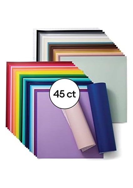 Removable - Sampler, 12X12 Sheets And Transfer Tapes, Create - Dıy, Adhesive For Machines, (Pack Of 45 With 40+ ) fiyatları