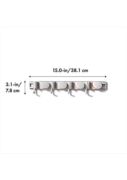 Good Grips Duvar Düzenleyici, Paspas ve Süpürge Için, 7,6 x 12,7 x 43,2 cm modelleri