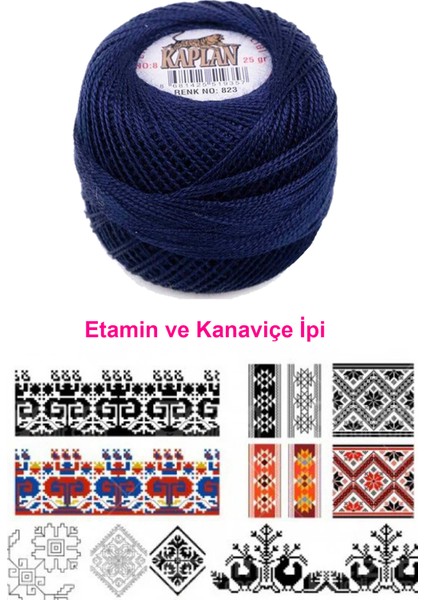 Kaplan Etamin ve Kanaviçe Ipi 8 No Kod/renk: 823 - Royaleks fiyatları