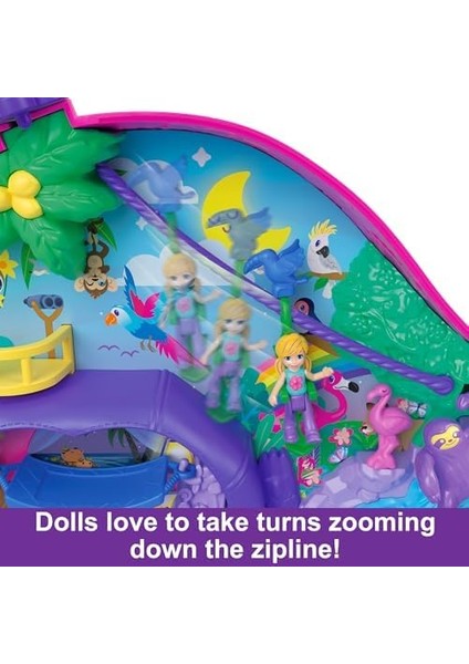 ™ Tembel Hayvan Ailesi 2&apos;si 1 Arada Kompakt Çanta Polly ™ Bebekler ve Oyun Seti, Seyahat Oyuncakları, Tembel Hayvan Ailesi 2&apos;si 1 Arada Kompakt Çanta HRD40 fiyatları