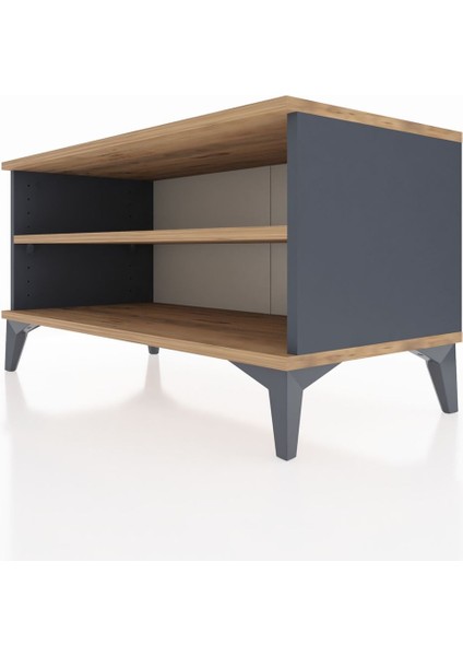 Hyperion Şifonyer Tek Raflı 88X44X48 Antrasit-Çam indirimleri