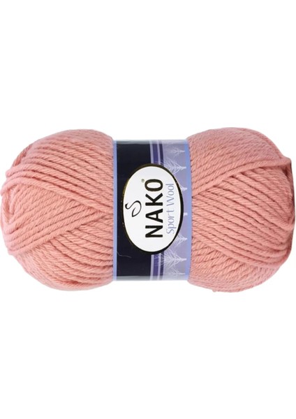 1 Adet Sport Wool Atkı Bere Ceket Yelek Örgü Ipi Yünü No: 2807 Bonsai Çiçeği