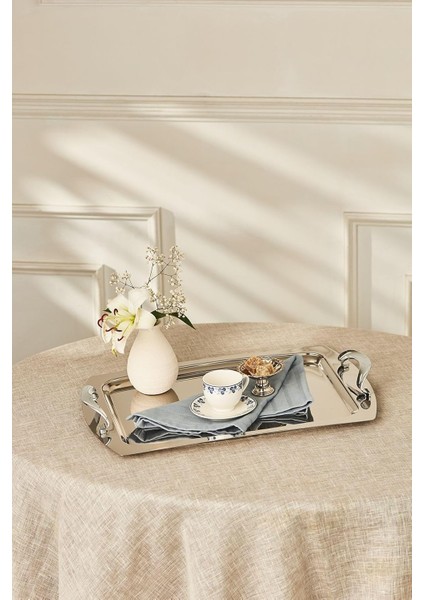 Çay Tepsisi Platin