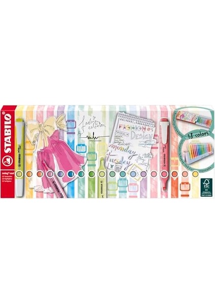 - Işaretleme - Swing - 8 Neon, 10 Pastel modelleri