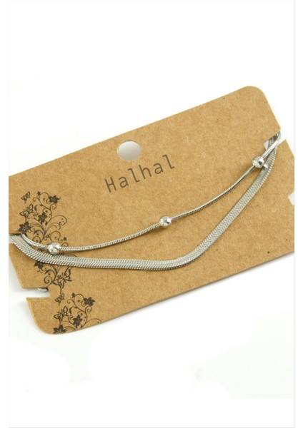 Italyan Zincirli Lüks Çelik Halhal